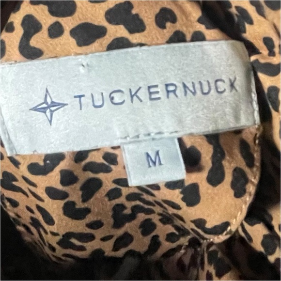 Tuckernuck leopard Faye blouse bow size M medium - Picture 5 of 5